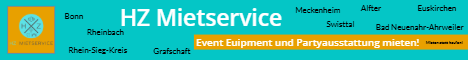 HZ Mietservice - Event Equipment und Partyausstattung mieten